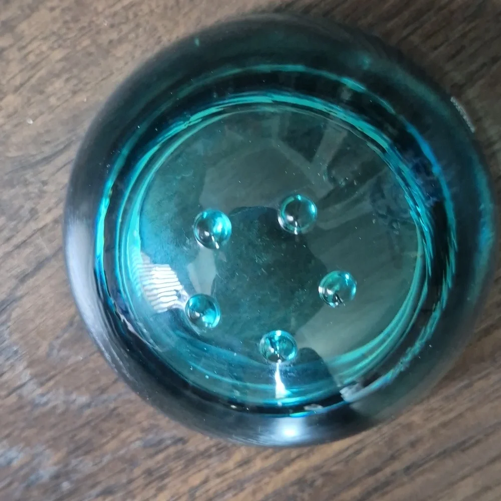 Iittala Art Glass Ballo Votive Holder Vintage Made In Finland With Tag